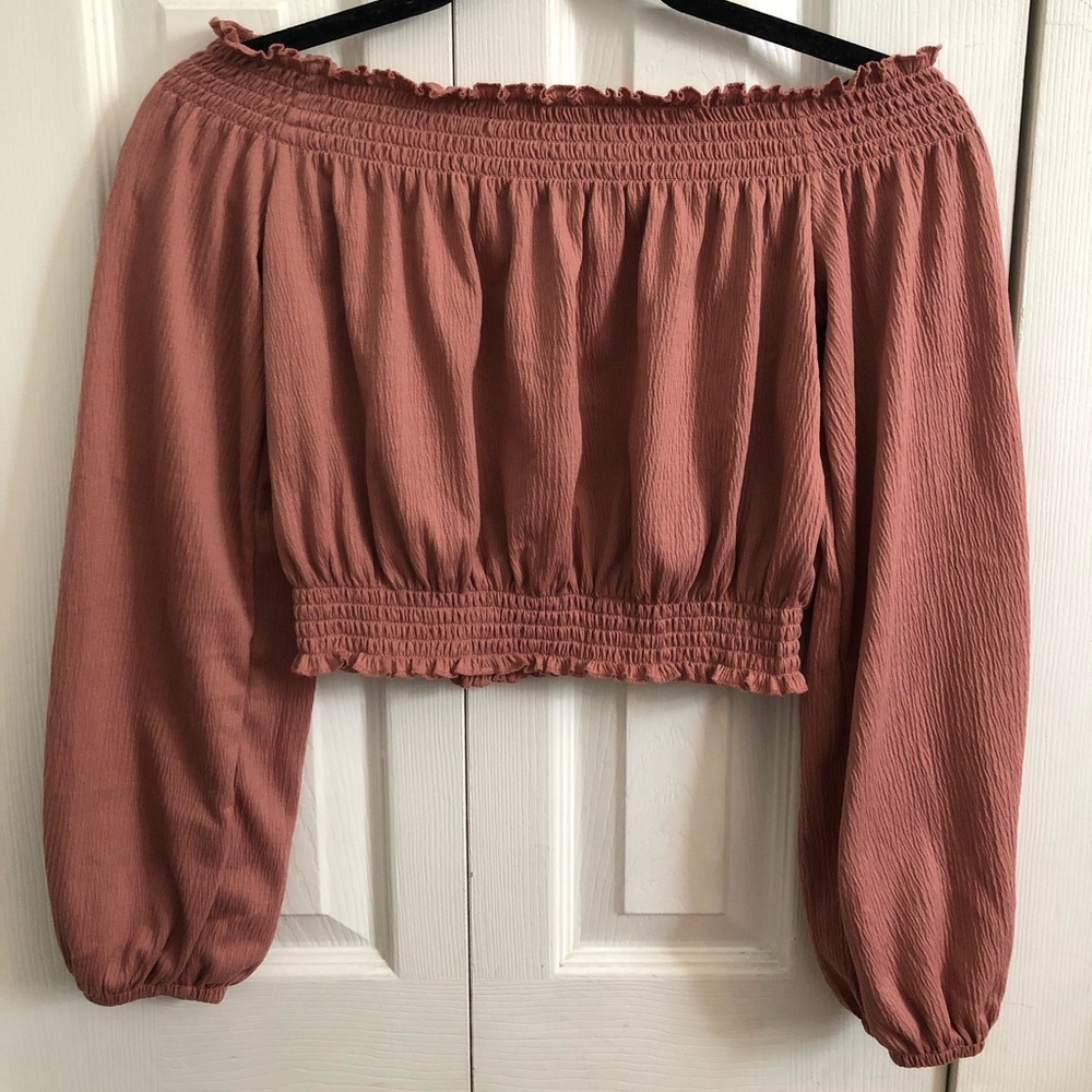 H&M Cropped Off the Shoulder Top